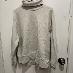 Zara Women's  Cream Turtleneck Sweater